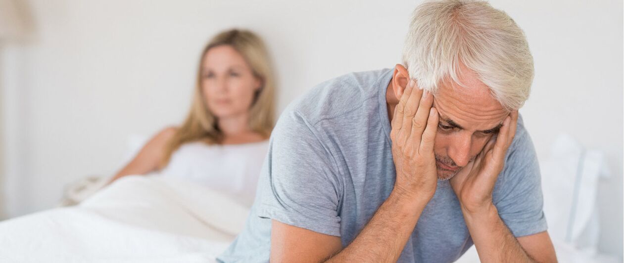 ضعف الانتصاب في رجل بعد 60 عامًا